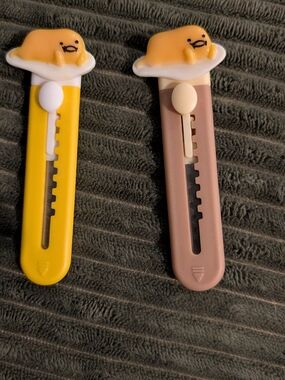 🦋 Pick 1 Sanrio Gudetama Yellow Or Brown Box Cutter